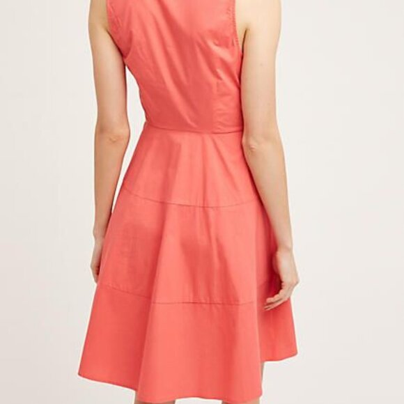 Anthropologie Coral Shirt Dress - Picture 3 of 8